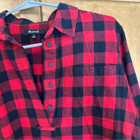 Madewell Buffalo Check Plaid Flannel - Picture 2 of 4
